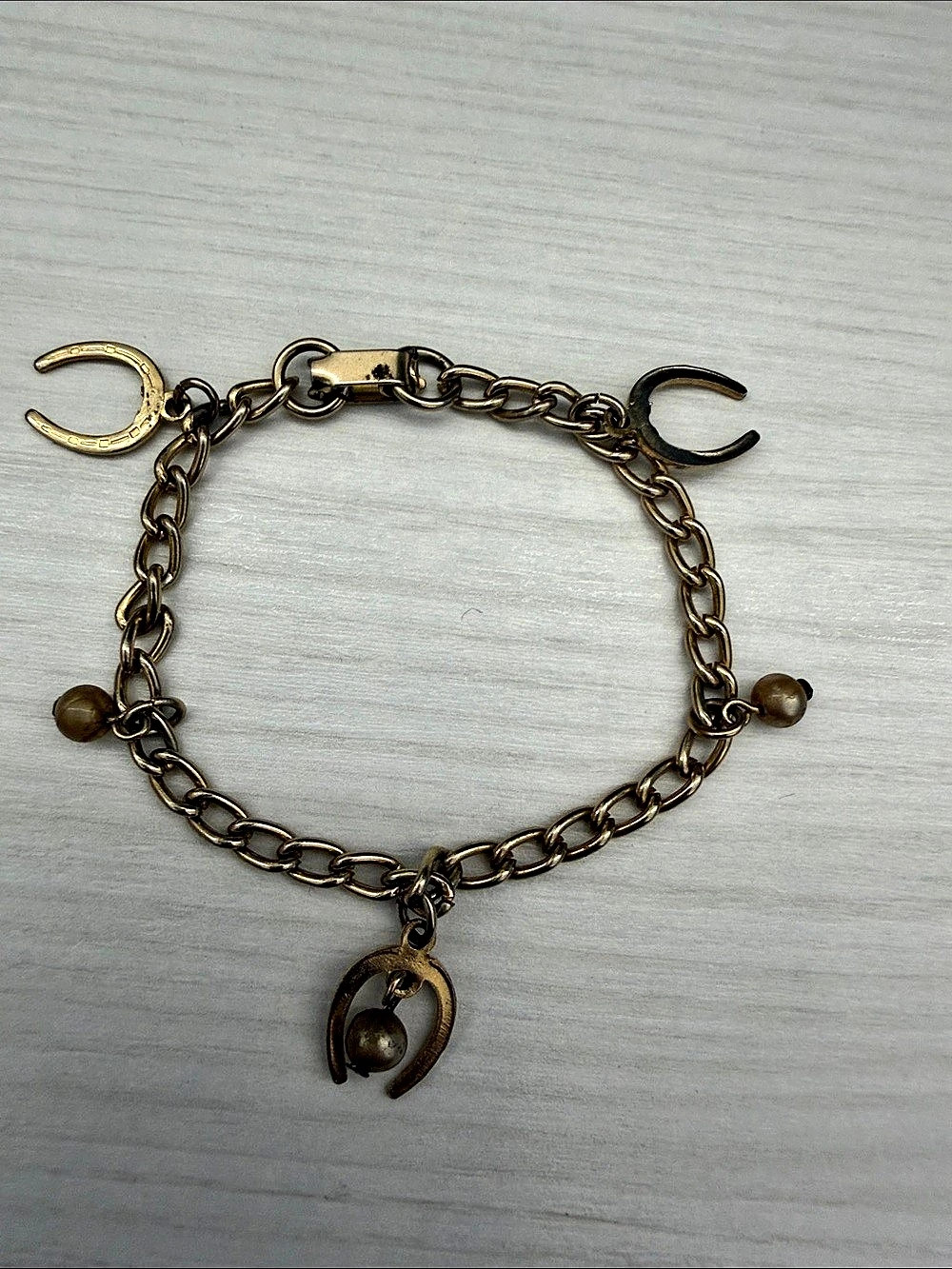Gold-Tone Horse Charm Bracelet